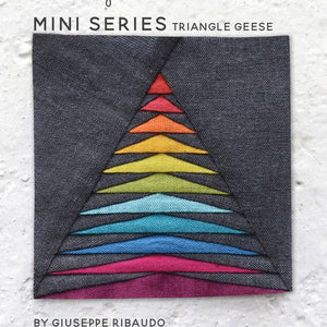 Triangle Geese Quilt Pattern | Mini Series by Alison Glass and Giucy Guice. 