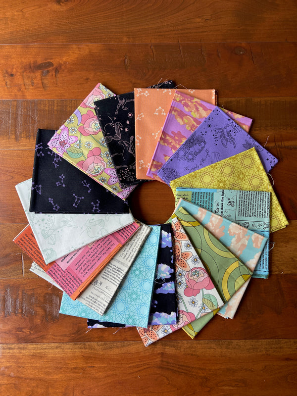 Astrologika Fat Quarter Fabric Bundle | 16 Fat Quarters | Eye Candy Quilts