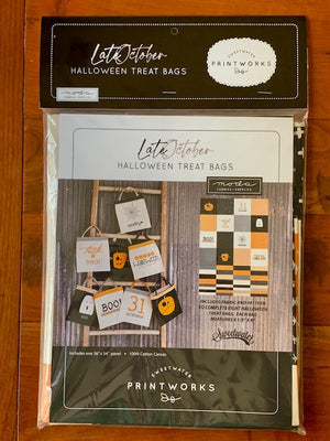 Late October Halloween Treat Bags | Panel + Patten for 8 Bags | Moda