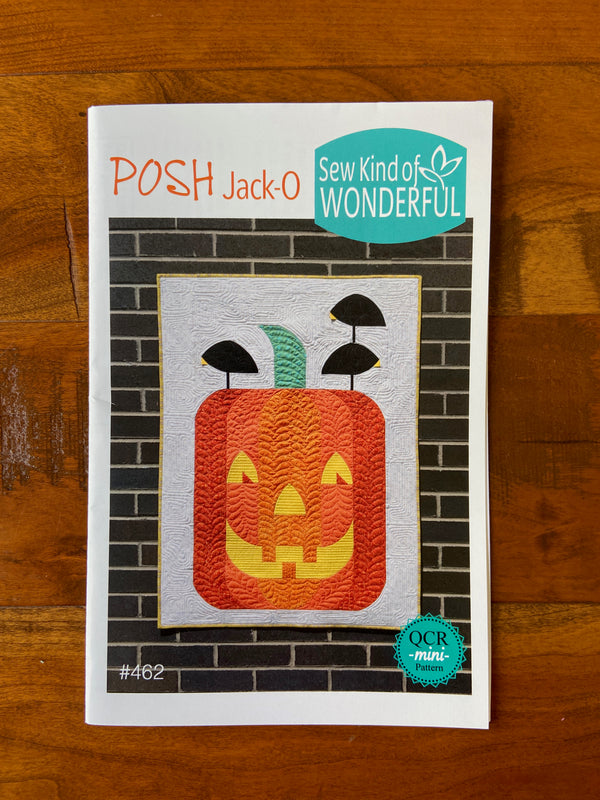 Posh Jack-O Mini Pattern | Sew Kind of Wonderful | 28" x 38"