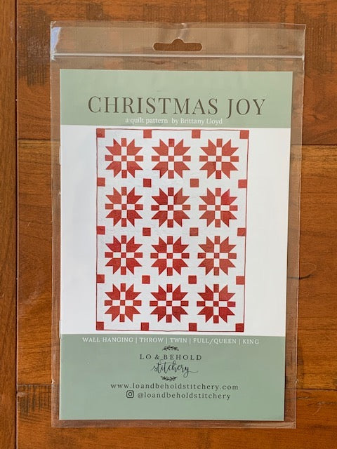 Christmas Joy Quilt Pattern by Brittany Lloyd | Lo & Behold Stitchery LBS-102