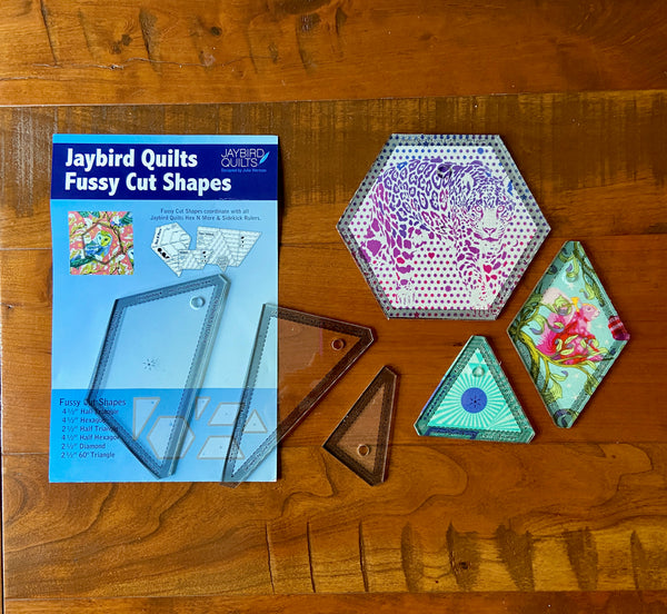Jaybird Quilts Fussy Cut Shapes | Six Acrylic Templates JBQ205