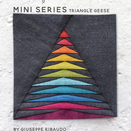 Triangle Geese Quilt Pattern | Mini Series by Alison Glass and Giucy Guice. 