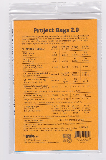Project Bags 2.0 | by Annie Zipper Bag Pattern | PBA206-2