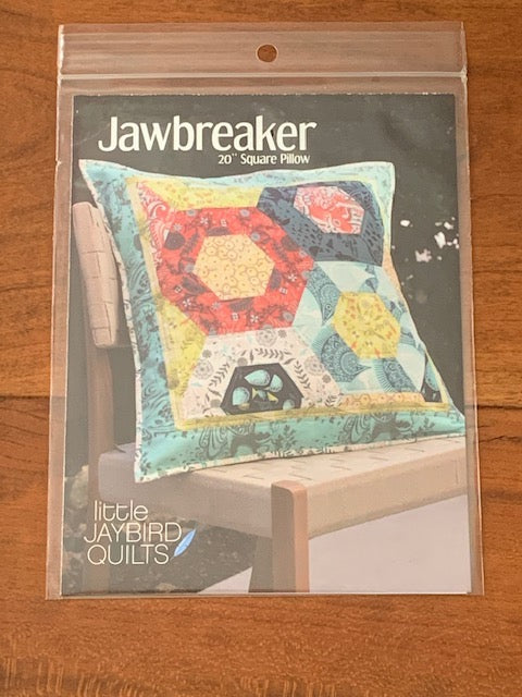 Jawbreaker 20" Square Pillow Pattern from Jaybird Quilts & Julie Herman.